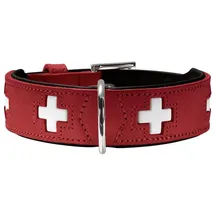 Hunter Halsband Swiss L-XL (70), rot/schwarz