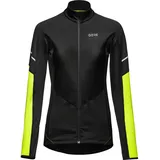 Gore Wear Thermo Zip Damen Black/Neon Yellow 36