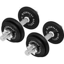 Bad Company Guss Kurzhantel-Set 20Kg (2x10) Hantelscheiben Hantelset