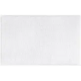 Badematte Aus Chenille, Rutschfest, Weich, Saugfähig, Waschbar, Badezimmermatte, 50 X 80 Cm, Weiß