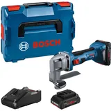 Bosch Akku-Blechschere GSC 18V-16 E incl. 2x Akku ProCORE 4 Ah, Schnellladegerät, L-BOXX