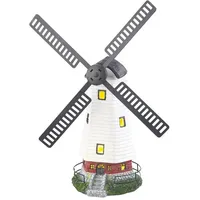Buri Solar-Windmühle 50cm LED Windrad Beleuchtung Garten Leuchte Landhaus