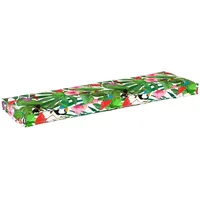 VidaXL Palettenkissen für Bank Tropischer Dschungel 140x40x8 cm Oxford-Stoff