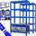 monzana 2X Schwerlastregal Befestigungsmaterial Kellerregal Lagerregal Steckregal Metallregal Werkstattregal 2er Set - Blau