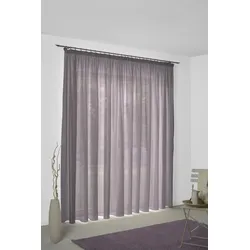Vorhang WIRTH "Sunday", lila, B:142cm H:395cm, Baumwolle, Polyester, Gardinen, nach Maß