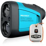 MiLESEEY Laser Golf Entfernungsmesser 600M mit Slope, ± 0,5m Genauigkeit, Flaggensperre, Scan Modus, Entfernungsmesser Jagd mit 6 facher Vergrößerung,Geschwindigkeitsmessung