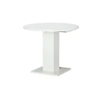 Mäusbacher Esstisch ausziehbar weiß - DH 90x76 cm
