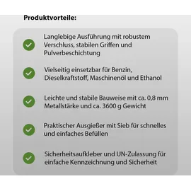 Baumarktplus Benzinkanister Olivgrün 20 l