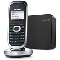 Siemens Gigaset SL375 DECT Schnurlostelefon mit Anrufbeantworter Bluetooth und Picture CLIP schwarz/chrom