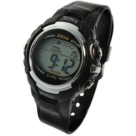 XINJIA Kinder Digitaluhr Gehäusefarbe Schwarz TPU-Band