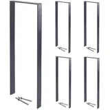 Trutzholm 5 x Fahrradanlehnbügel 119 x 39 cm Flachstahl 13 mm Anthrazit Einbetonieren