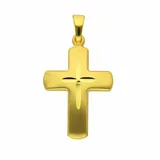 Kettenanhänger ADELIA ́S "Kreuzanhänger 333 Gold ( 8K )", gold, Schmuckanhänger, Damen, Gold, Kettenanhänger, Goldanhänger Kreuz