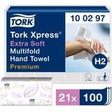 Tork 100297 Xpress® Multifold Premium extra Soft Interfold-Falzung 2-lagig 2.100