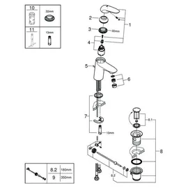 Grohe Eurostyle S-Size Einhandmischer chrom 23707003
