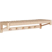 VCM Wandregal 78 x 17 x 31 cm Hellbraun