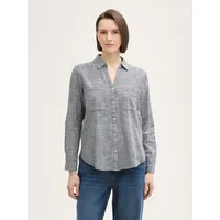 Tom Tailor With Slub Structure 1035247 Bluse - Midnight