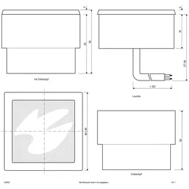 EVN LED-Pflasterstein 230902 Aluminium Kunststoff