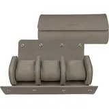 Windrose Uhrenetui Tempora für 3 Uhren Ø max. 50 mm Beige
