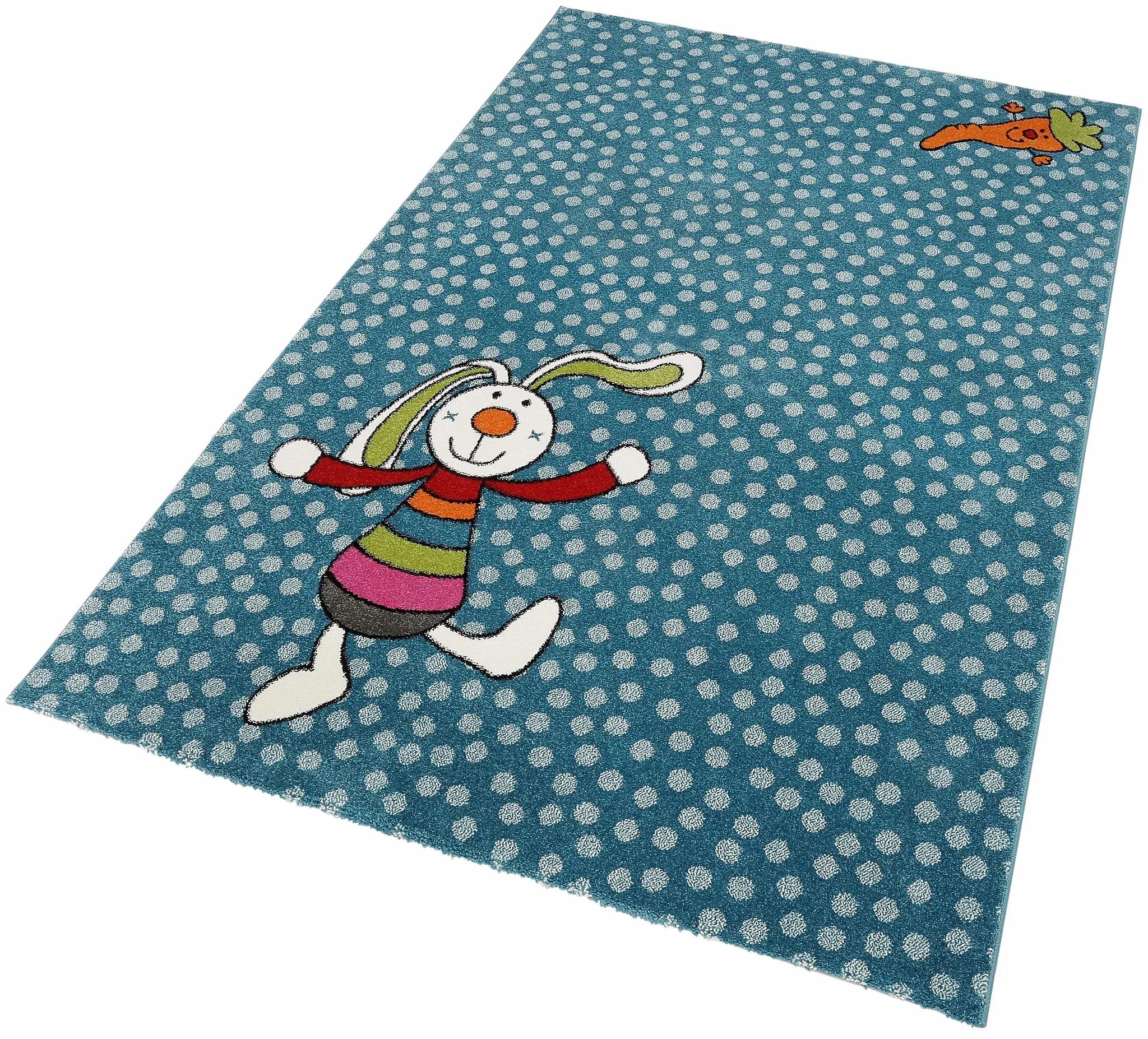 Sigikid Kinderteppich »Rainbow Rabbit«, rechteckig, 13 mm Höhe Sigikid blau B: 80 cm   1 St.