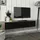[en.casa] Toivakka Fernsehschrank Lowboard 135x31x25cm Schwarz Holz