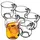 Kadax Abia Teeglas 0,32 l Türkis 6 St.