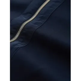 Tom Tailor Damen Boxy Fit Scuba Sweatjacke, blau, Uni, Gr. XL
