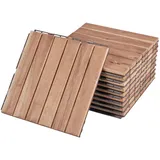 casa.pro Klickfliesen Alliste Natur 30 x 30 cm 10 St.