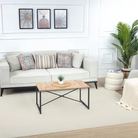 livabliss "CAGLIARI", beige (elfenbein), B:200cm H:14mm L:275cm, Kunstfaser, Teppiche, Teppich, Skandi Design, Modern Boho Kurzflor Wohnzimmerteppich, Schlafzimmer