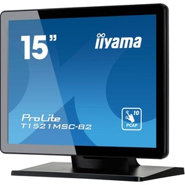 Iiyama ProLite T1521MSC-B2 38cm (15") 10-Punkt Multitouch-Monitor XGA TN VGA