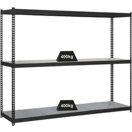 Proregal Schwerlastregal Metall 200x150x45 cm Anthrazit