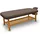 quirumed - Massageliege Holz | Höhenverstellbar | Abnehmbarer Kopf & Armlehne | Wasser- & Ölbeständig | Massageliege Klappbar, Braun, 210 x 78 cm, Holz, Kunstleder