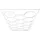 Hexagon LED 3 einstellbare Helligkeitsstufen LP004N/dimmbar PVC-Rahmen Weiß
