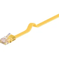 goobay Cat 6 Flach-patchkabel, U/UTP Gelb 0,5 m