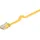 goobay Cat 6 Flach-patchkabel, U/UTP Gelb 0,5 m