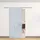Homcom Glasschiebetür rechts 90 x 205 cm teilsatiniert