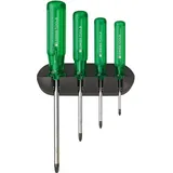 PB SWISS TOOLS Schraubendreher-Satz 4-teilig PZ im Wandhalter Classic