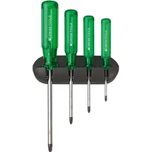 PB SWISS TOOLS Schraubendreher-Satz 4-teilig PZ im Wandhalter Classic