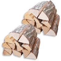 Brennholz Buche für Kamin, Pizzaofen, Grillholz, Feuerschale - luftgetrocknet, ofenfertig, hoher Brennwert, wenig Ruß Menge: 22 KG