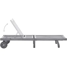 vidaXL Sonnenliege 200 x 65 x 85 cm Grau