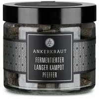 Ankerkraut Gewürz Fermentierter langer Kampot Pfeffer, Fermentierter langer Kampot Pfeffer, 140g im Tiegel