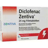 Zentiva Pharma GmbH DICLOFENAC Zentiva 25 mg Filmtabletten 10 St
