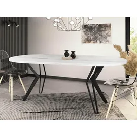 WFL GROUP Revena Ø 100 cm weiß