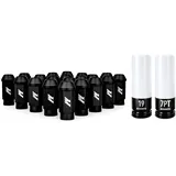 Mishimoto Radmuttern aus Aluminium, M12 x 1,25, Schwarz, 20 Stück