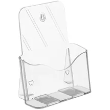 Relaxdays Flyer Aufsteller DIN A5 Transparent