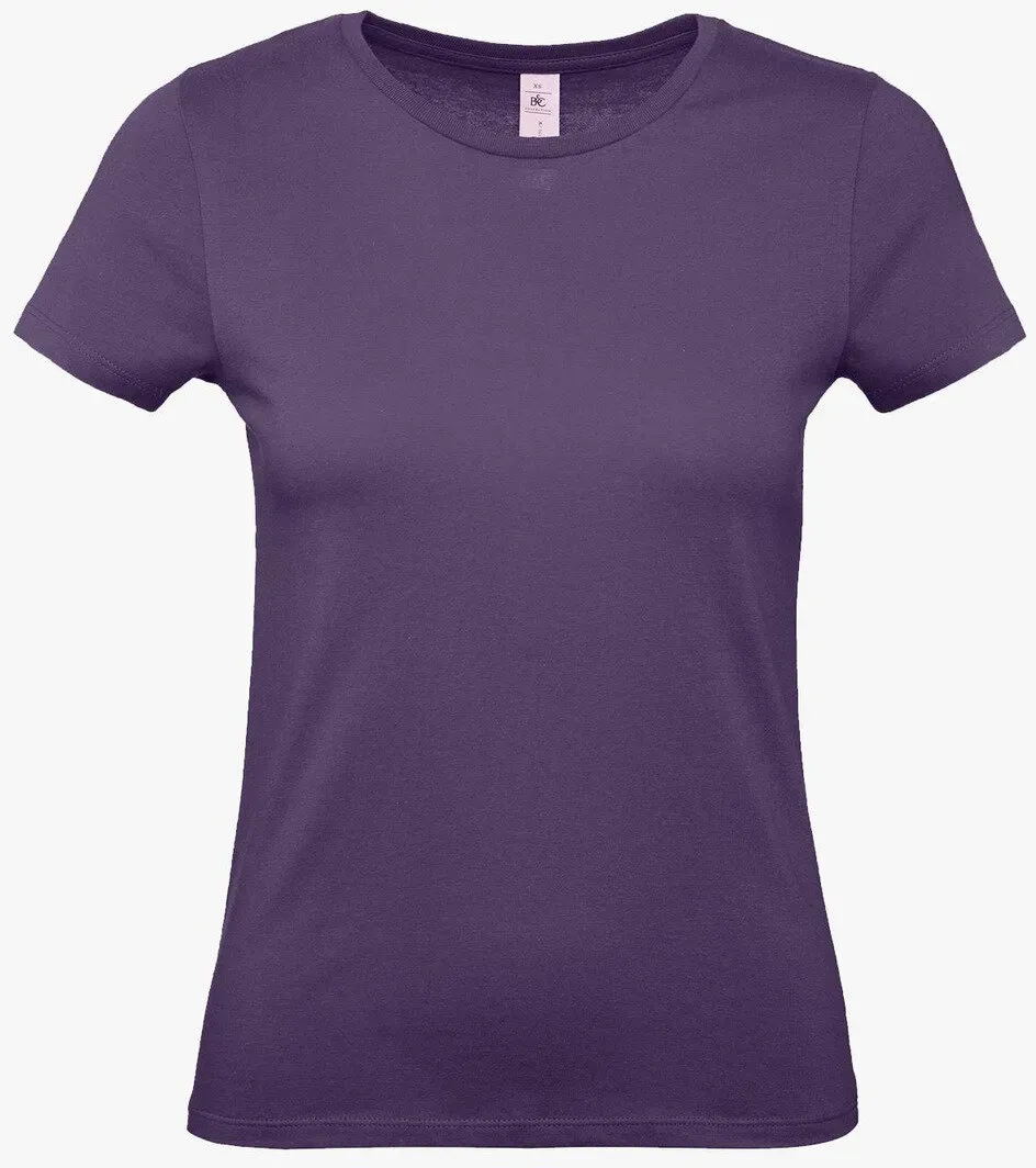 B&C - #E150 Damen T-Shirt - Radiant Purple / XS