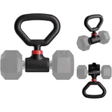 Jayflex Hyperbell Drehbarer Kettlebell-Griff für Hanteln – verstellbares Gewicht, Hantelgriffe für die Arbeit von zu Hause Fitness – 45,4 kg Kapazitätskonverter für Kettlebells und Heimtraining