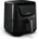 AeroVital Deluxe Heißluftfritteuse 5 4 L Airfryer 1700 W Touch-Display 8 Programme Antihaftbeschichtung Grillrost Pizzablech Cooltouch-Gehäuse Timer Schwarz