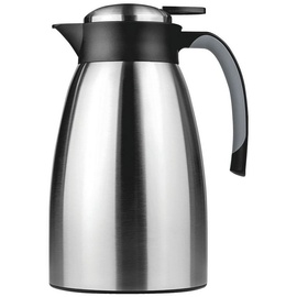 Helios helios® Isolierkanne Snap Edelstahl/schwarz 1,5 l
