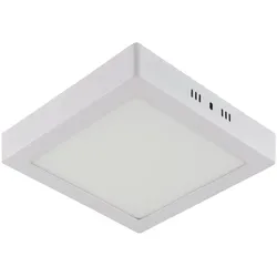 Braytron 12w LED Aufputz Deckenleuchte Deckenlampe Panel-Aufbau Eckig 180mm Warmweiss