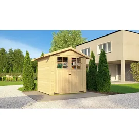 Weka Gartenhaus 316 1,98 x 1,94 m natur